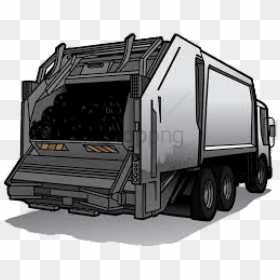 Free Png Download Grey Garbage Truck Png Images Background - Trailer Truck, Transparent Png - garbage truck png