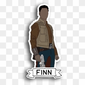 Finn Sticker, HD Png Download - finn star wars png