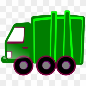Green Garbage Truck Svg Clip Arts - Garbage Truck How To Draw, HD Png Download - garbage truck png