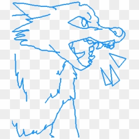Drawing, HD Png Download - angry wolf png
