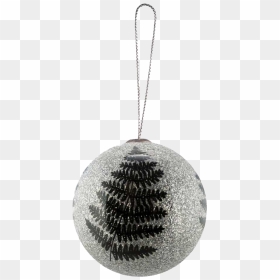 Silver Christmas Ball Png Hd - Christmas Ornament, Transparent Png - silver christmas ornament png