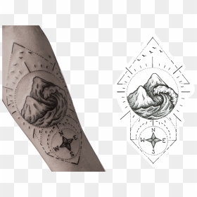 Sketch, HD Png Download - spider web tattoo png