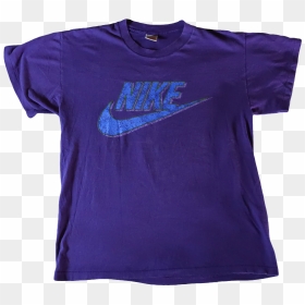 Purple Nike Logo - Active Shirt, HD Png Download - white nike swoosh png