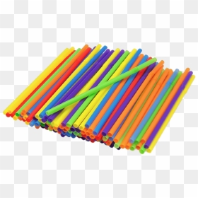 Multicoloured Drinking Straws - Straw Meaning In Hindi, HD Png Download - drinking straw png