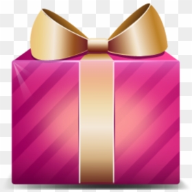 Transparent Gift Box Clipart - Box Gift Icon Pink, HD Png Download - christmas gift box png