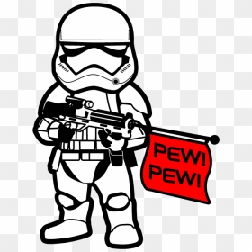 First Order Stormtrooper Cartoon, HD Png Download - first order stormtrooper png