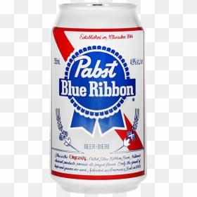 Pabst Blue Ribbon Beer Can, HD Png Download - pabst blue ribbon logo png