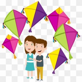 Transparent Makar Sankranti Line Kite Child For Happy - Happy Makar Sankranti Clipart, HD Png Download - happy children png