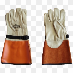 Live Line Technology - Insulating Rubber Gloves With Leather Protectors, HD Png Download - rubber gloves png