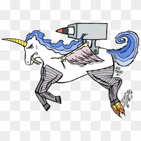 Sabertooth Tiger Clipart - Saber Tooth Unicorn, HD Png Download - flying unicorn png
