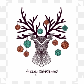 Transparent Christmas Deer Png - Happy Christmas To Our Clients, Png Download - christmas deer png