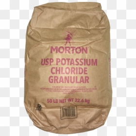 Morton Potassium Chloride Usp/fcc - Gunny Sack, HD Png Download - morton salt png