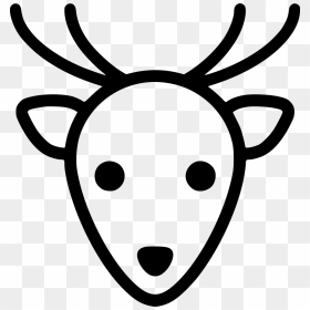 Christmas Deer - Reindeer Black And White Clipart Circle, HD Png Download - christmas deer png