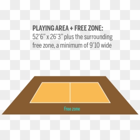 Playing Area - Free Zone Area In Volleyball, HD Png Download - basketball court lines png