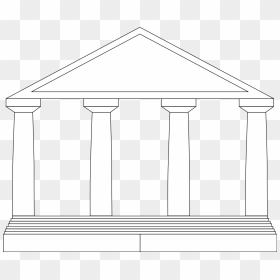 Greek Architecture Drawing Easy, HD Png Download - greek columns png