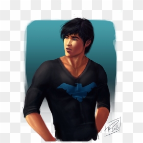 Dick Grayson Realistic Art, HD Png Download - damian wayne png