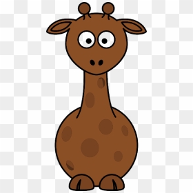 Simple, Circle, Cartoon, Giraffe, Long, Neck, Animal, HD Png Download - giraffe cartoon png