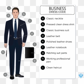 Business Professional Dress Code Attire - Professional Dress Attire, HD Png Download - business suit png