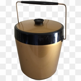 Midcentury Gold Thermal Ice Bucket - Home Appliance, HD Png Download - ice bucket png