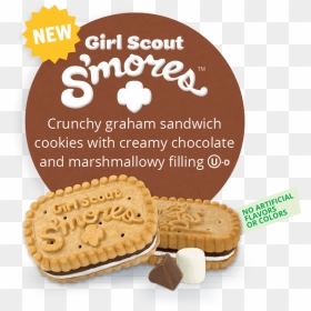Transparent Smores Clipart - Tesco App, HD Png Download - girl scout cookies png