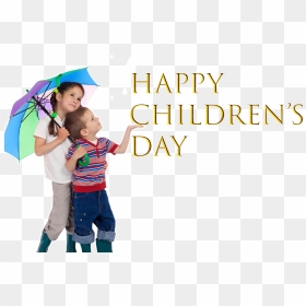 Children"s Day Png Photo Background - Baby In Umbrella Png, Transparent Png - happy children png