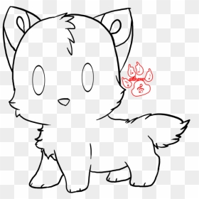 Wolf Drawing Cute - Cute Easy Cute Wolf Drawing, HD Png Download - wolf drawing png