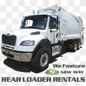 Rear Load Garbage Truck Rentals - New Way, HD Png Download - garbage truck png