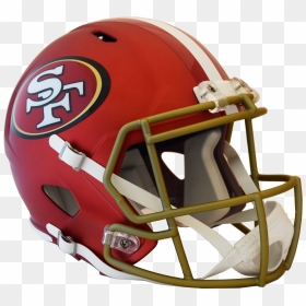 Riddell Deluxe Replica Helmet Blaze - Nfl Color Rush Helmets, HD Png Download - 49ers helmet png