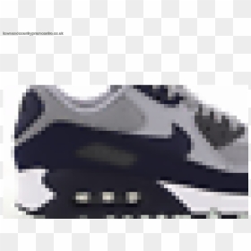 Nike Air Max 90 Essential Wolf Grey Binary Blue - Sneakers, HD Png Download - nike air logo png