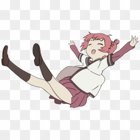 Yuru Yuri Akari Transparent, HD Png Download - anime girl sitting png