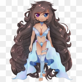 Cartoon, HD Png Download - anime girl sitting png
