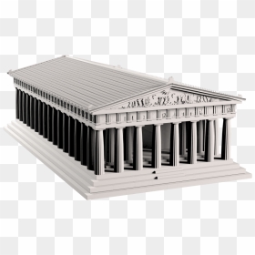 Parthenon Greece 3d Model, HD Png Download - greek columns png