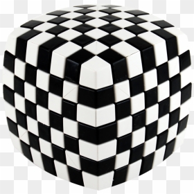 V-cube 7 - V Cube 7 Illusion Black White, HD Png Download - white cube png
