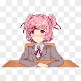 Anime Girl Sitting Png, Transparent Png - anime girl sitting png