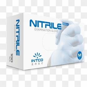 Nitrile Examination Gloves - Intco Nitrile Gloves, HD Png Download - rubber gloves png