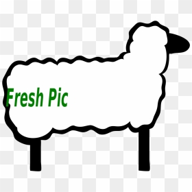 Sheep Clip Art Black And White Png, Transparent Png - lamb clipart png
