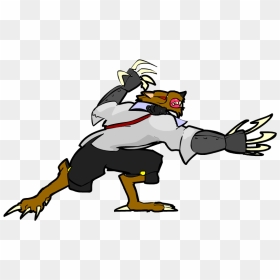 Card Image Cap - Cartoon, HD Png Download - angry wolf png