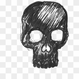 Skulls Transparent Grunge - Skull Drawing Png, Png Download - skull art png