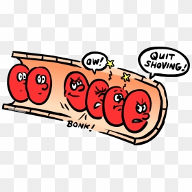 Red Blood Cells In Capillary - Cartoon Blood Cells, HD Png Download - cartoon blood png