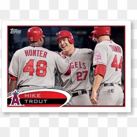 Mike Trout 2017 Topps Baseball Series 1 Rediscover - 2012 Topps Mike Trout, HD Png Download - mike trout png