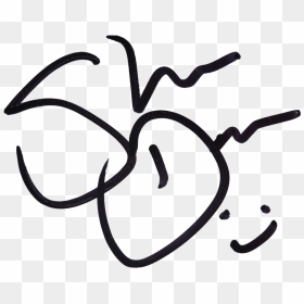 Sign, Signature, And Smile Image - Line Art, HD Png Download - shane dawson png