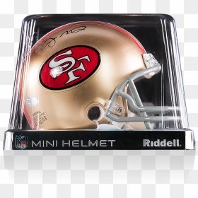 Joe Montana Signed Mini San Francisco 49ers Riddell - Riddell, HD Png Download - 49ers helmet png