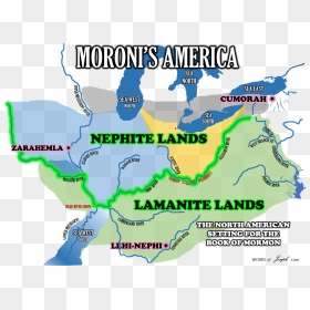 North America Book Of Mormon Map, HD Png Download - book of mormon png