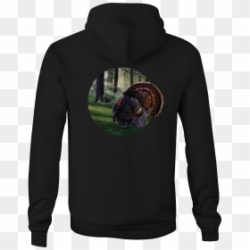 Motorcycle Zip Up Hoodie Wild Turkey Hunting In A Field - Hoodie, HD Png Download - wild turkey png