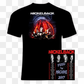 Nickelback Feed The Machine 2017 Concert Tour Tshirt - Maroon 5 Tour 2020, HD Png Download - nickelback png