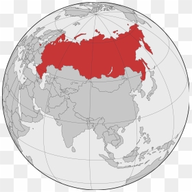 Russia Map, HD Png Download - flag globe png
