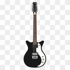 Danelectro 59x 12 String Electric Guitar Black - Danelectro Guitars, HD Png Download - bajo sexto png