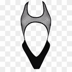 Globo Fishnet Bodysuit / Black,bodysuits - Lingerie Top, HD Png Download - fish net png