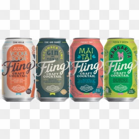 Boulevard Fling Craft Cocktails Review - Cocktail Cans, HD Png Download - four loko png