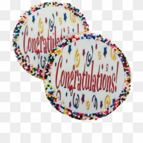 Congratulations Sugar Cookies With Nonpareils - Circle, HD Png Download - sugar cookie png
